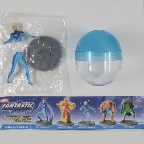 Marvel Comic Fantastic Four Buildable Figure Complete Set Collection Tomy 2005 - Picture 12 of 14